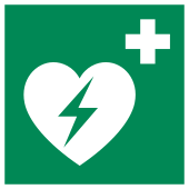 Hinweisschild Automatisierter Externer Defibrillator